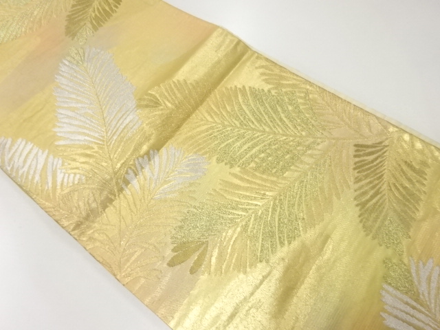 アンティーク　若松模様織出し袋帯（材料）